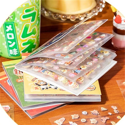 24Pcs/book Cute Die-cut Flash Decorative Stickers Book DIY Scrapbook Phone Case Decoration Collage Material Aesthetic Stationery