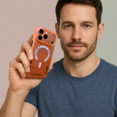 Matte Magnetic Phone Case For iPhone 17 Pro Max For Magsafe Wireless Charge Frosted Back Metal Lens Frame Buttons Cover