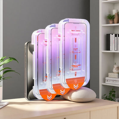 3Pcs Oleophobic Coating Dust Free Easy Installation Screen Protector for IPhone 13 11 12 14 15 Pro Max Mini XR 16 15 Plus Glass