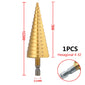 4-32 mm 4-20 mm HSS Titanium Coated Step Drill Bit High Speed Steel Metal Wood Hole Cutter Cone Drilling Tool
