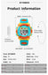 SYNOKE Student Sport Watches For Kids Colorful Electronic Watches Waterproof Clock Children Digital Watch For Boys Girls