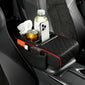 Car Armrest Storage Box, Car Center Console Organizer, Armrest Heightening Cushion with Cup Holder Armrest Storage Organizer Box