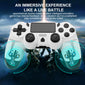 GAMINJA 6-axis Gyroscope Dual Vibration With touch pad Wireless Gamepad Bluetooth Controller For PS4 PS3 Console Computer PC