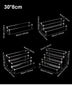 1-4 Tier Acrylic Display Stand Durable Display Rack For Cupcake Perfume Doll Transparent Trapezoidal Blind Box Storage Shelf