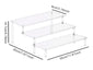 1-4 Tier Acrylic Display Stand Durable Display Rack For Cupcake Perfume Doll Transparent Trapezoidal Blind Box Storage Shelf
