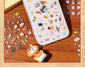 24Pcs/book Cute Die-cut Flash Decorative Stickers Book DIY Scrapbook Phone Case Decoration Collage Material Aesthetic Stationery