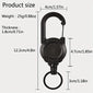 1/2/4pcs Extendable Retractable Holders Keychain Badge Reels Heavy Duty Clip With Carabiner Key Chain For Men Outdoor Bags