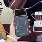 Matte Magnetic Phone Case For iPhone 17 Pro Max For Magsafe Wireless Charge Frosted Back Metal Lens Frame Buttons Cover