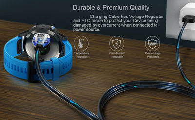 1 Meter USB Type C Charging Cable For Garmin Fenix 7 7S 7X 6 6S 6X 5 5S 5X Vivoactive 3 4 4S Venu 2 2S 3 3S With Dustproof Plug