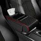 Car Armrest Storage Box, Car Center Console Organizer, Armrest Heightening Cushion with Cup Holder Armrest Storage Organizer Box