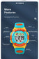 SYNOKE Student Sport Watches For Kids Colorful Electronic Watches Waterproof Clock Children Digital Watch For Boys Girls
