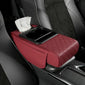 Car Armrest Storage Box, Car Center Console Organizer, Armrest Heightening Cushion with Cup Holder Armrest Storage Organizer Box