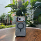 Matte Magnetic Phone Case For iPhone 17 Pro Max For Magsafe Wireless Charge Frosted Back Metal Lens Frame Buttons Cover