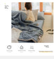 2025 new Japanese polyester cotton quilted summer quilt skin-friendly washable light luxury style solid color lightweight