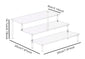 1-4 Tier Acrylic Display Stand Durable Display Rack For Cupcake Perfume Doll Transparent Trapezoidal Blind Box Storage Shelf