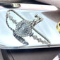 New Fashion Heart-shaped Ribbon-Strap Diamond-Studded Flower Watch for Women with Adjustable Bracelet
