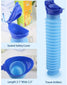 1set Urinal Car Urinal Bucket Outdoor Standing Urine Emergency Travel Portable Reusable Shrinkable Camping Toilet Urine Leak