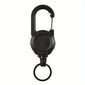 1/2/4pcs Extendable Retractable Holders Keychain Badge Reels Heavy Duty Clip With Carabiner Key Chain For Men Outdoor Bags