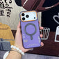 Matte Magnetic Phone Case For iPhone 17 Pro Max For Magsafe Wireless Charge Frosted Back Metal Lens Frame Buttons Cover